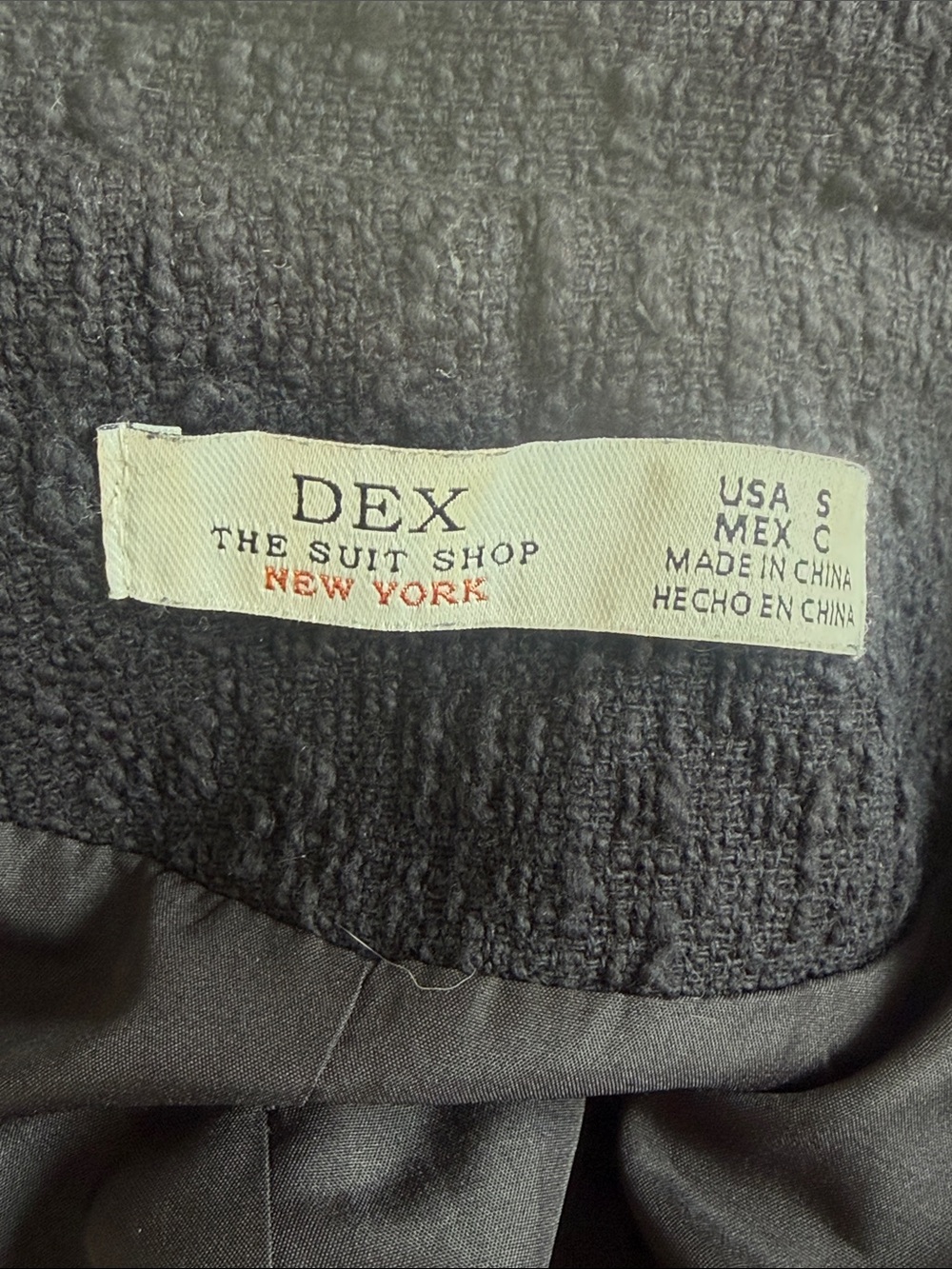 DEX Black Zip Moto Jacket Textured Minimalist Style ❤️🍒 - Picture 4 of 4